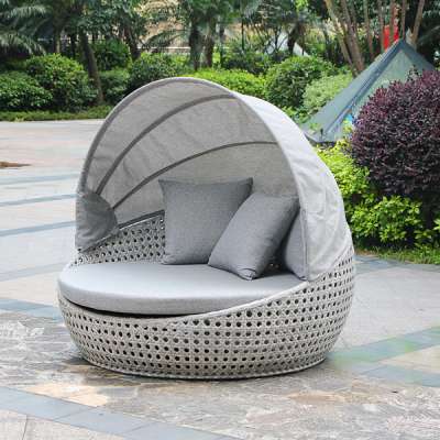 Outdoor Lounger Garden Pe Rattan Sunbed Swimming Pool Daybed