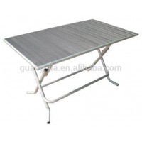 Aluminum folding dining table