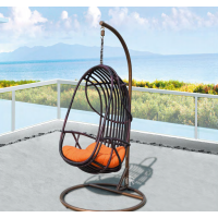 Big rattan popular egg shaped chair swing hanging chair